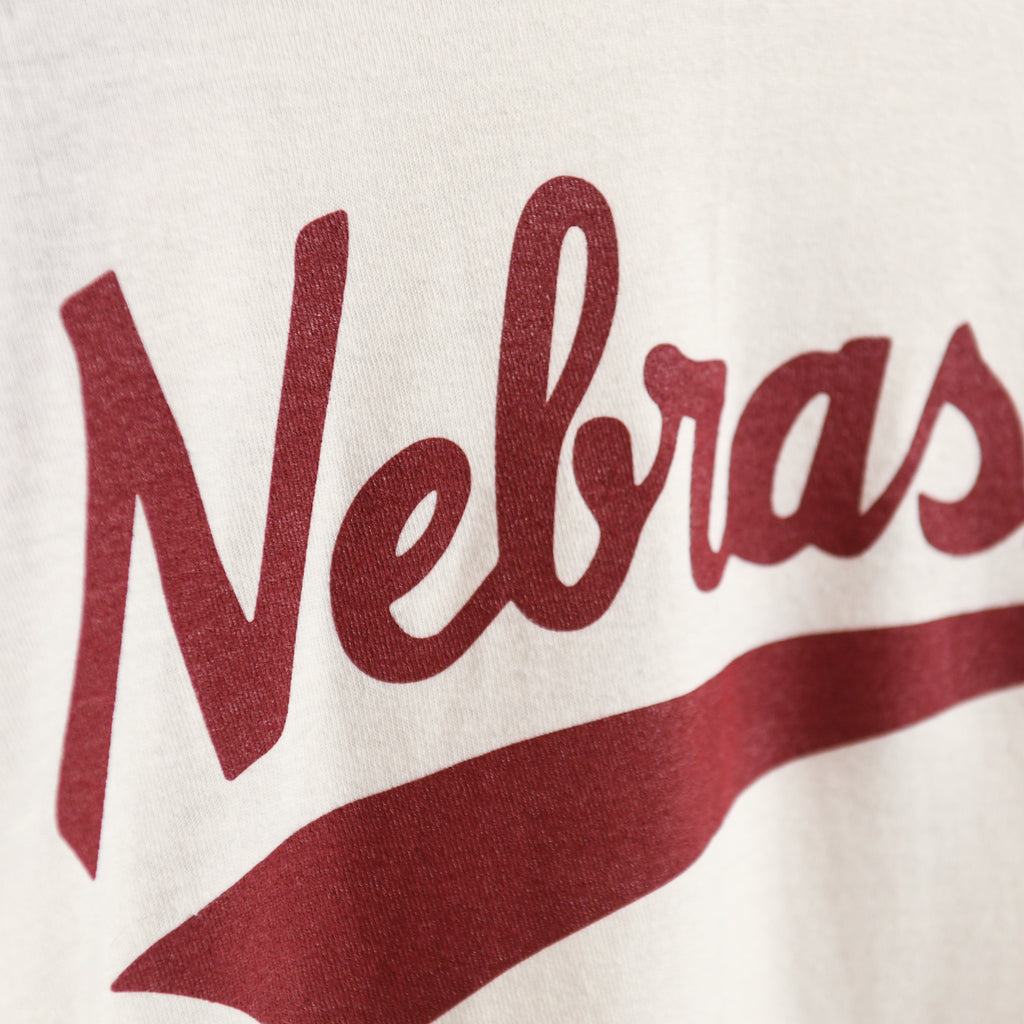 Nebraska Classic - Vintage White and Red Baseball T