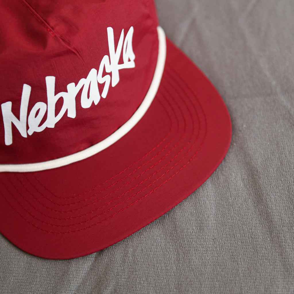 Nebraska Grandpa Hat - Cardinal / White