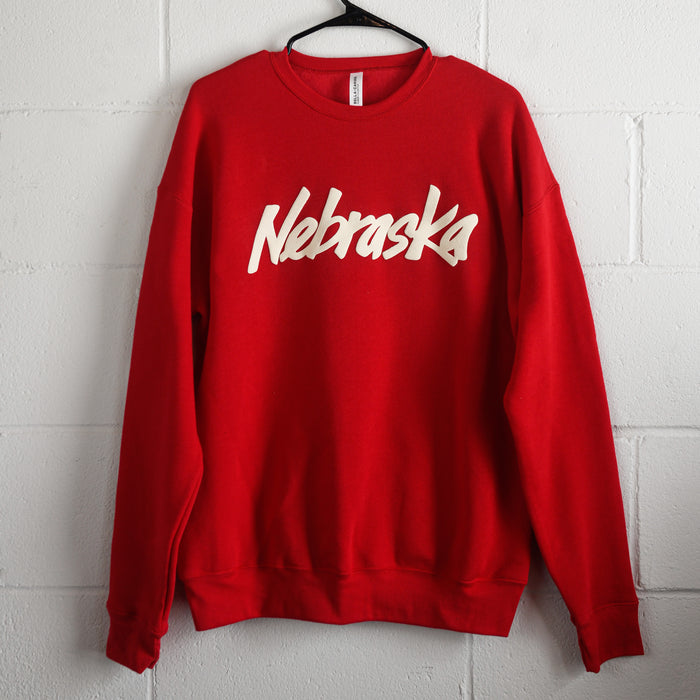 Nebraska Vintage Crewneck - Red