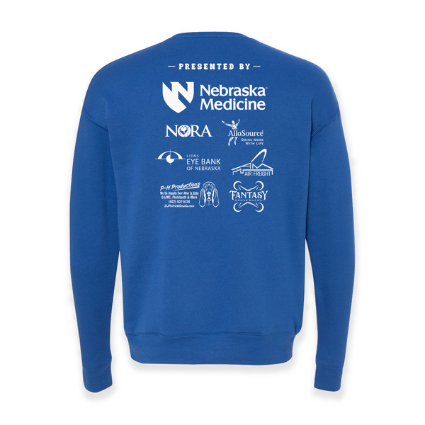 Live On Nebraska - Blue Crewneck – Omaha Screen Co