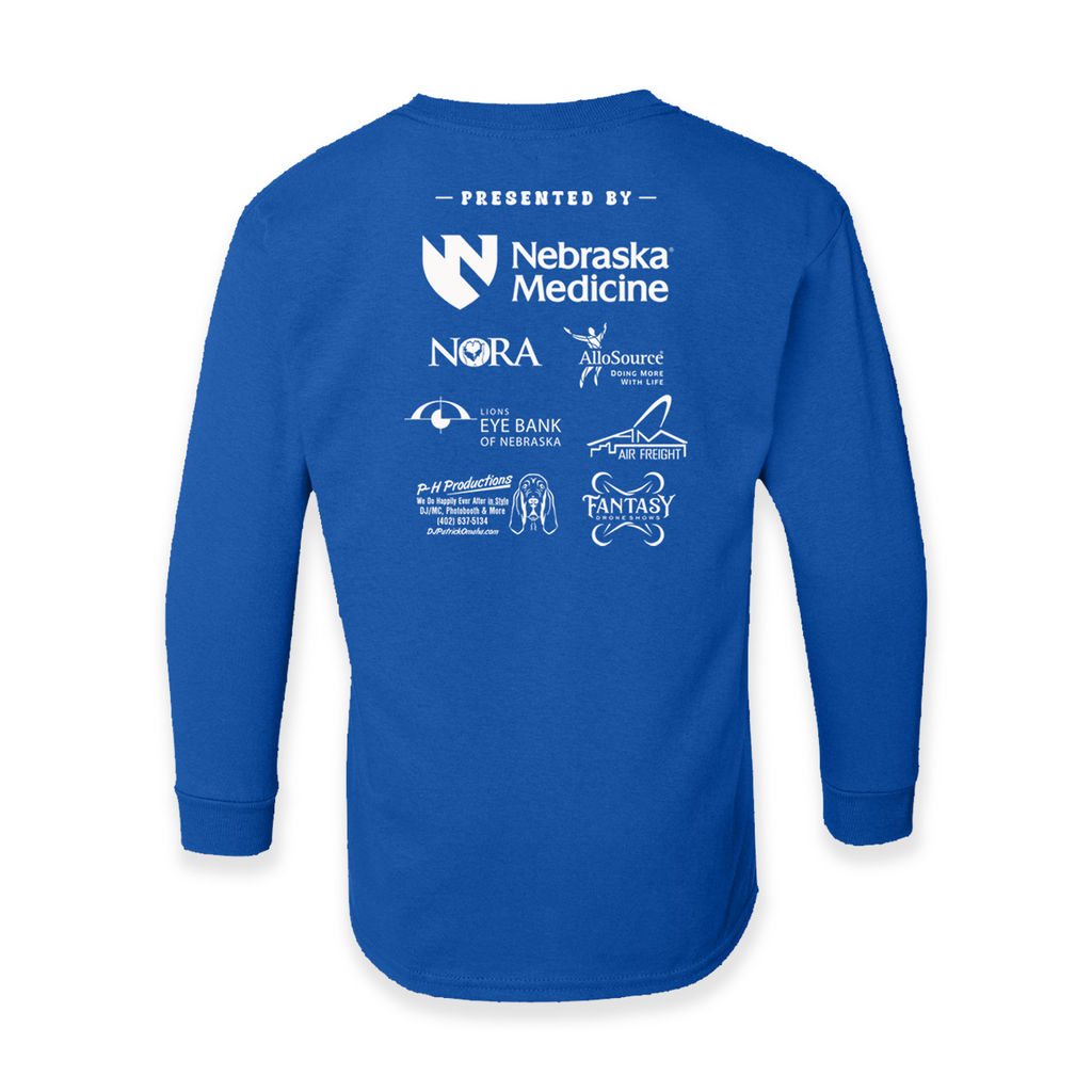 Live On Nebraska - Blue Long Sleeve Youth