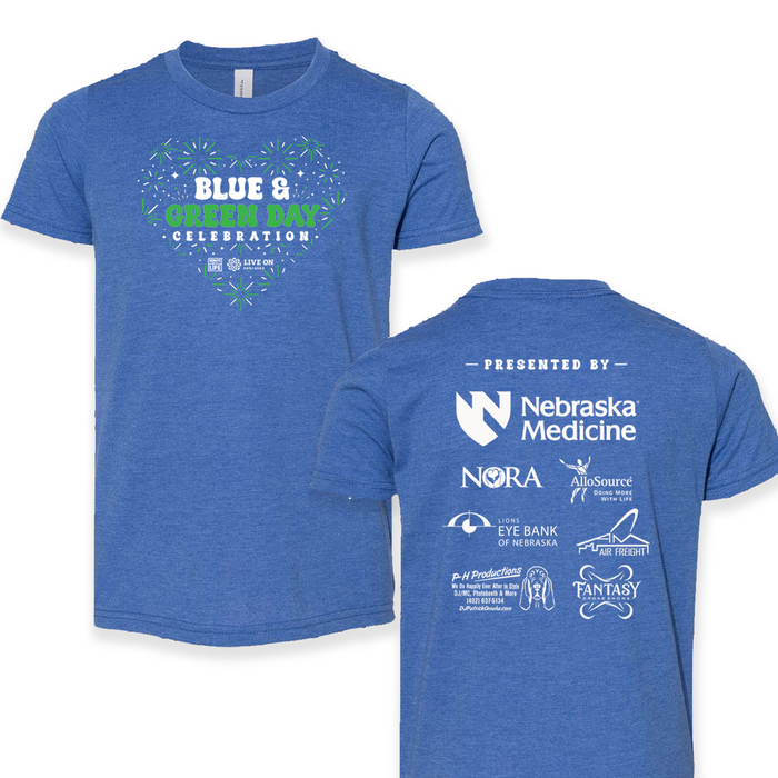 Live On Nebraska - Blue Shirt Youth