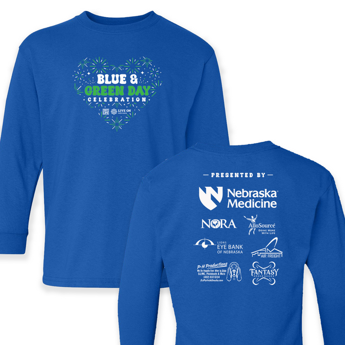 Live On Nebraska - Blue Long Sleeve Youth