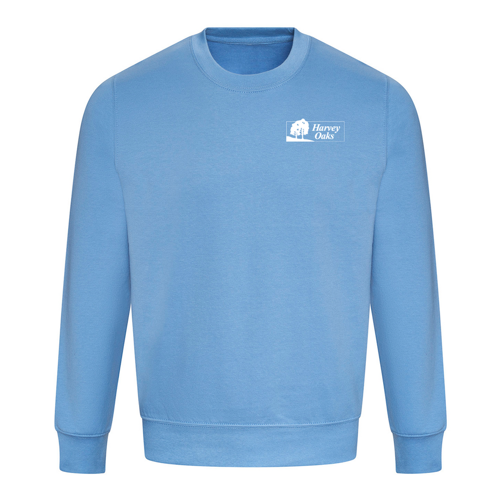 Harvey Oaks - Coneflower Blue Crewneck