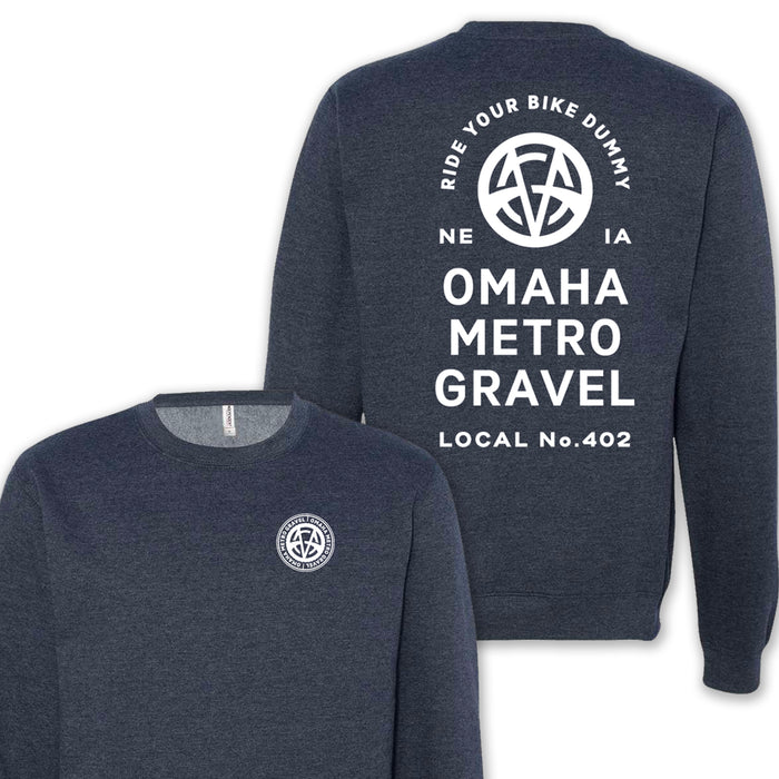 OMG - Crewneck - Heather Navy