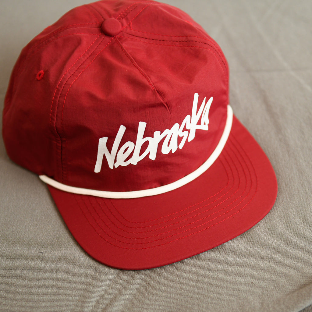 Nebraska Grandpa Hat - Cardinal / White