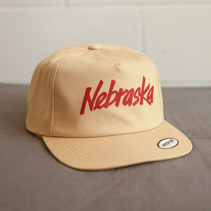 Nebraska Ivory Snapback Flatbill