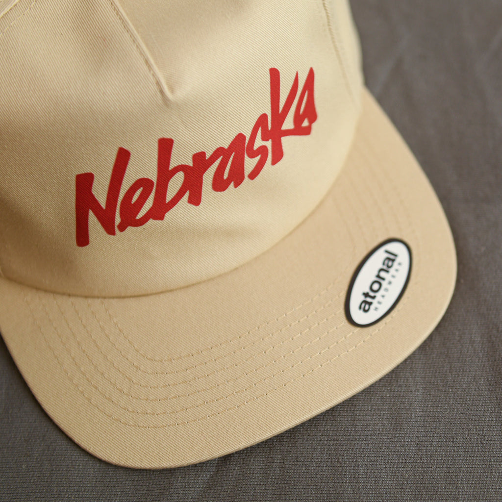 Nebraska Ivory Snapback Flatbill