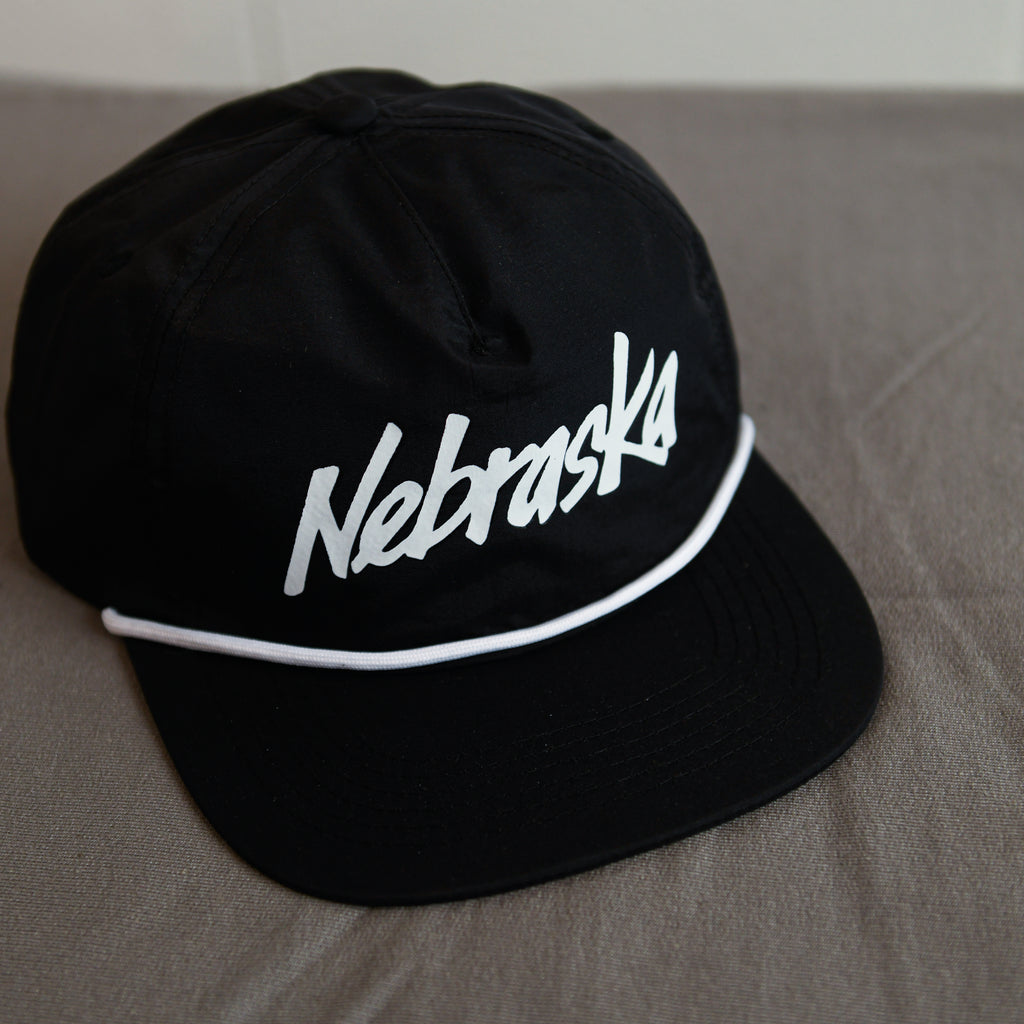 Nebraska Grandpa Hat - Black / White