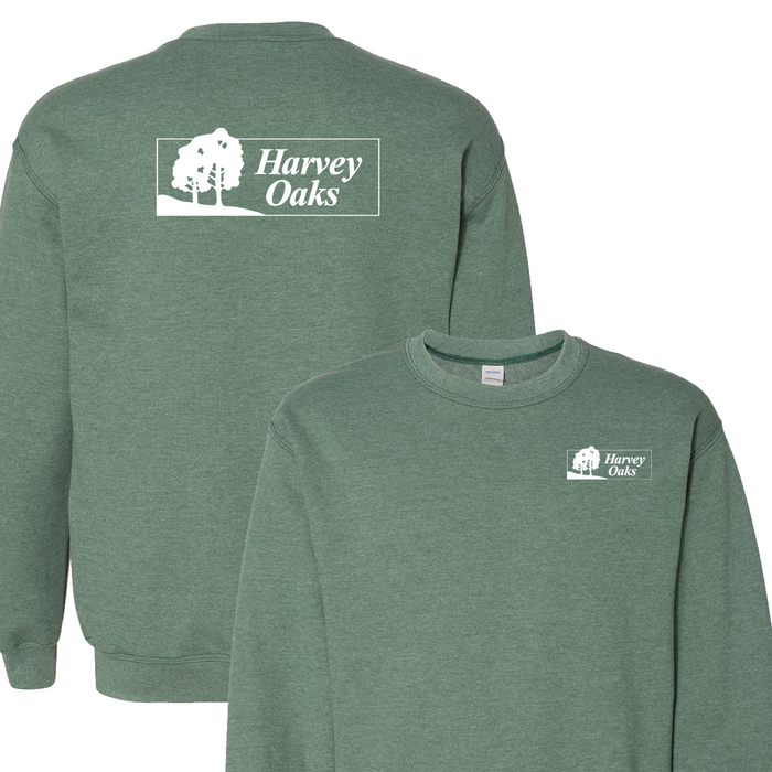Harvey Oaks - Heather Forest Green Crewneck