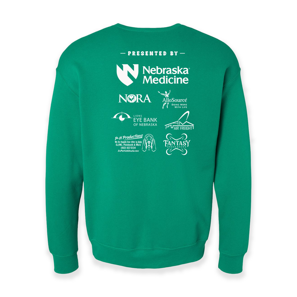 Live On Nebraska - Green Crewneck