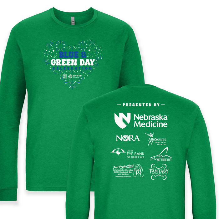 Live On Nebraska - Green Long Sleeve