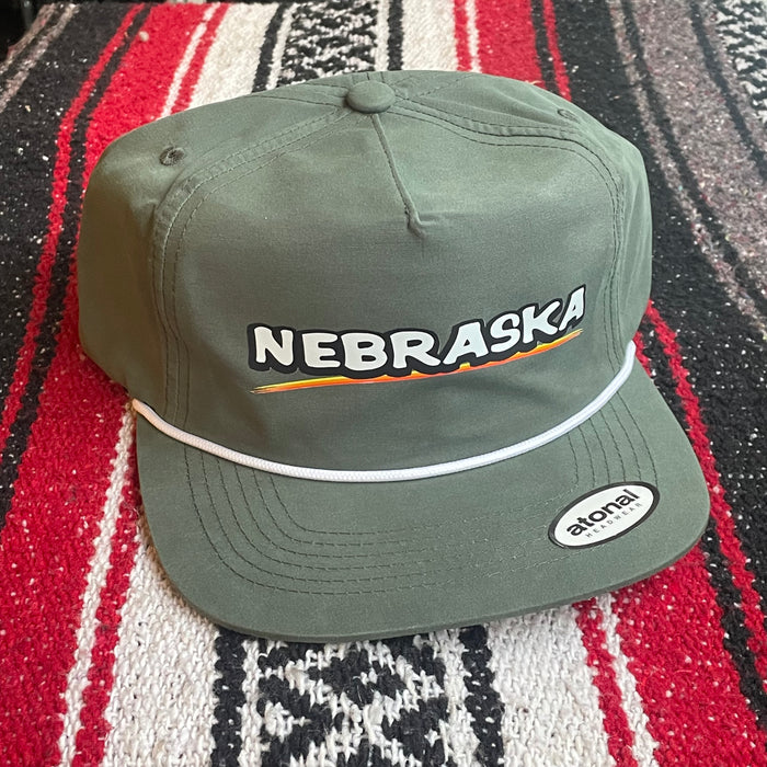 Save Big Nebraska Grandpa Hat - Green/White