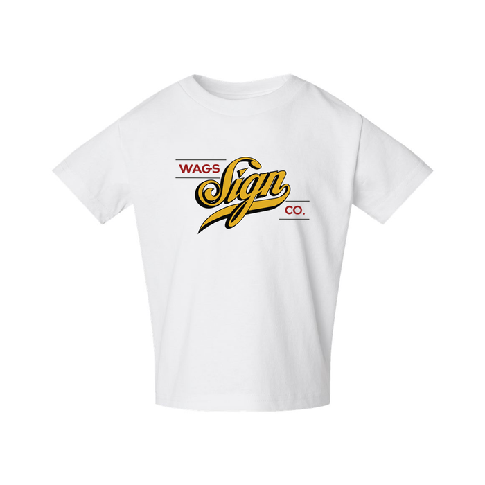 Wags Sign co - Toddler shirt white