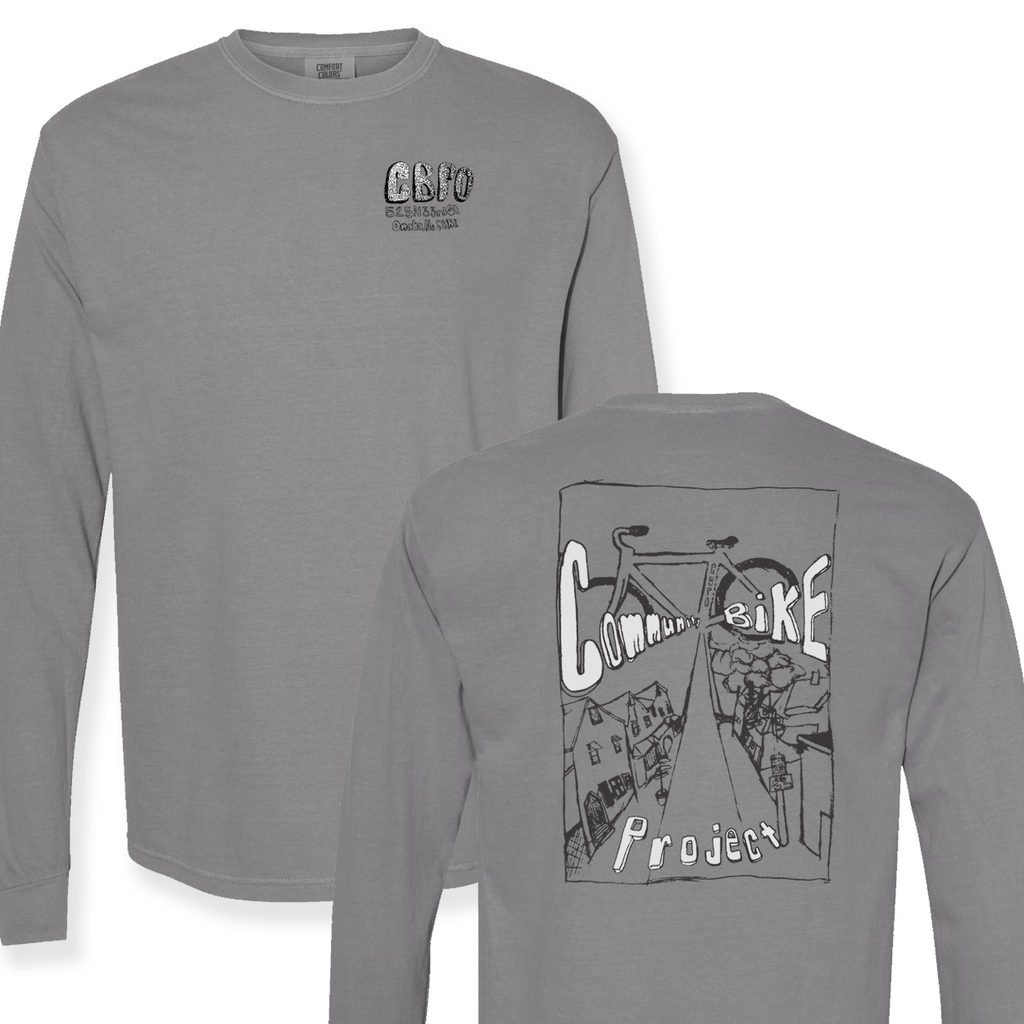 Community Bike Project - Reflective Ink - Grey Long Sleeve