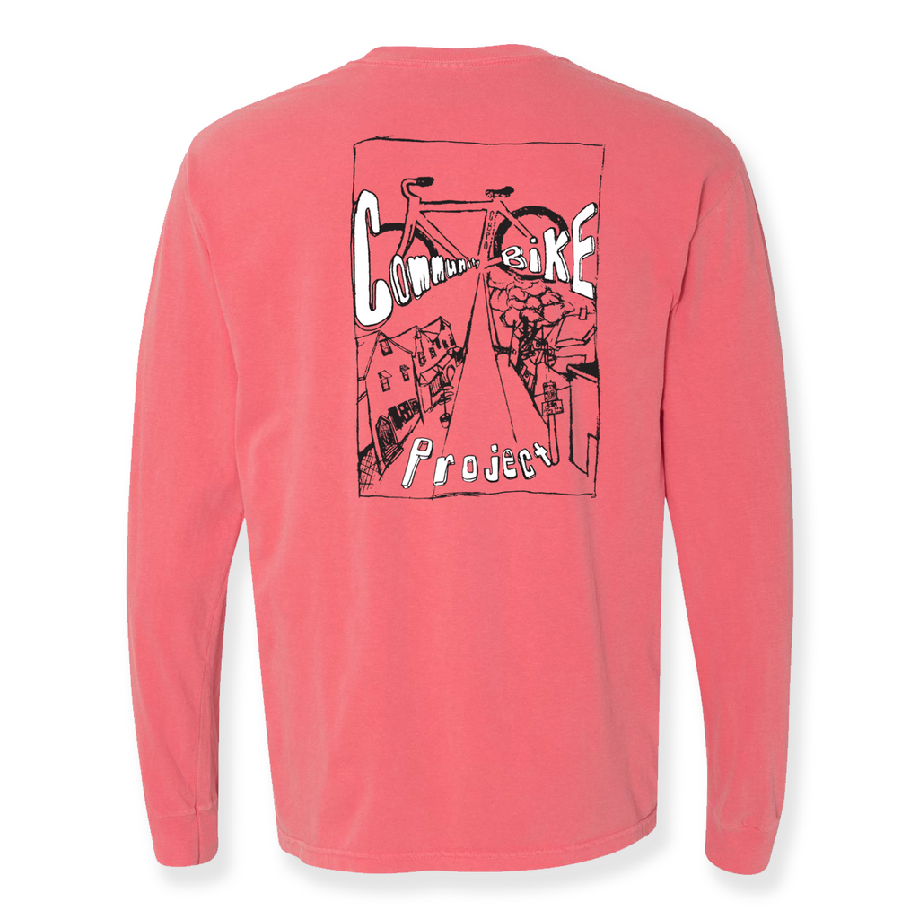 Community Bike Project - Reflective Ink - Watermelon Long Sleeve