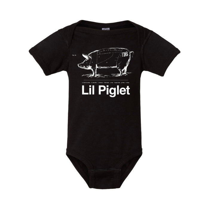 Block 16 - Lil Piglet Onesie - Black