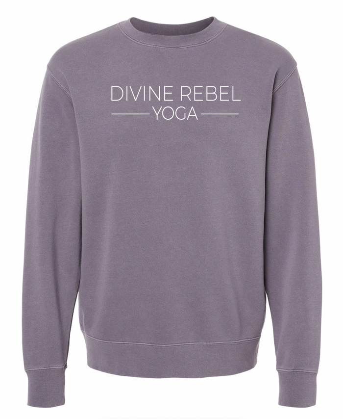 Divine Rebel Yoga crewneck - Pigment Plum