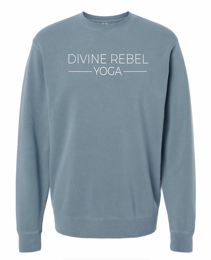 Divine Rebel Yoga crewneck - Pigment Slate Blue