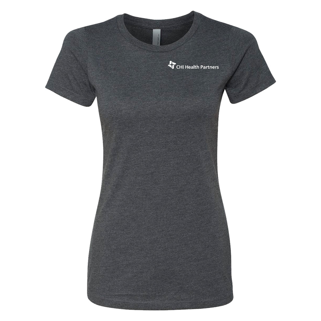 CHI Health Partners -  Womens Short Sleeve - Dark Heather Grey