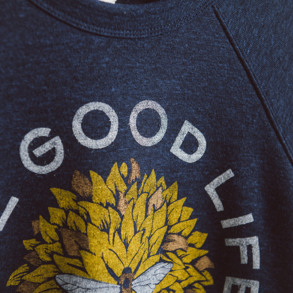 The Good Life Bee | Crewneck Sweatshirt | Blue