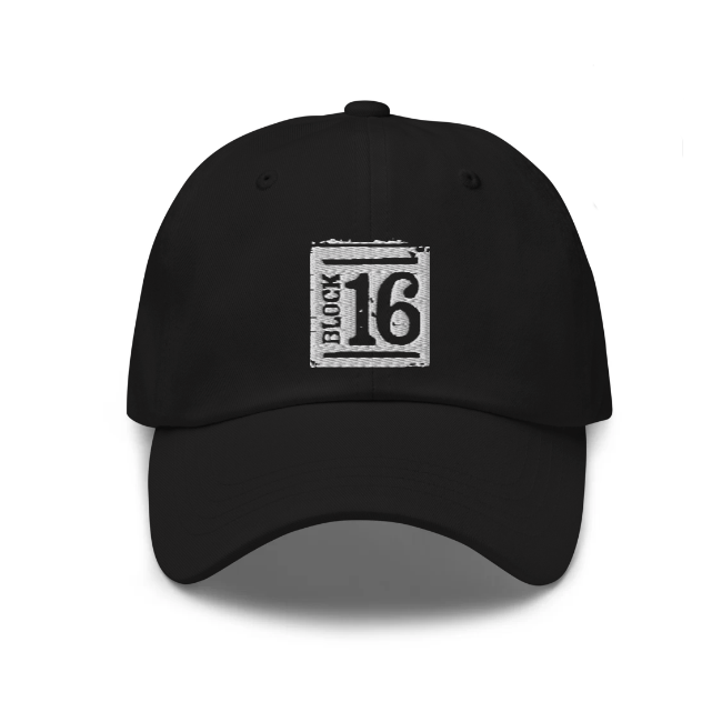 Block 16 - Dad Hat - Black
