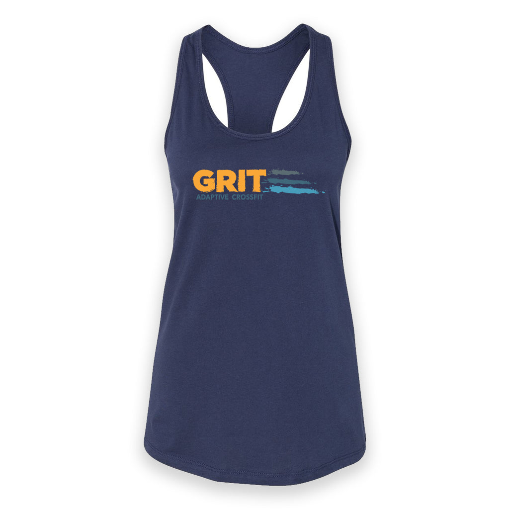 QLI - Womens racerback tank - Navy