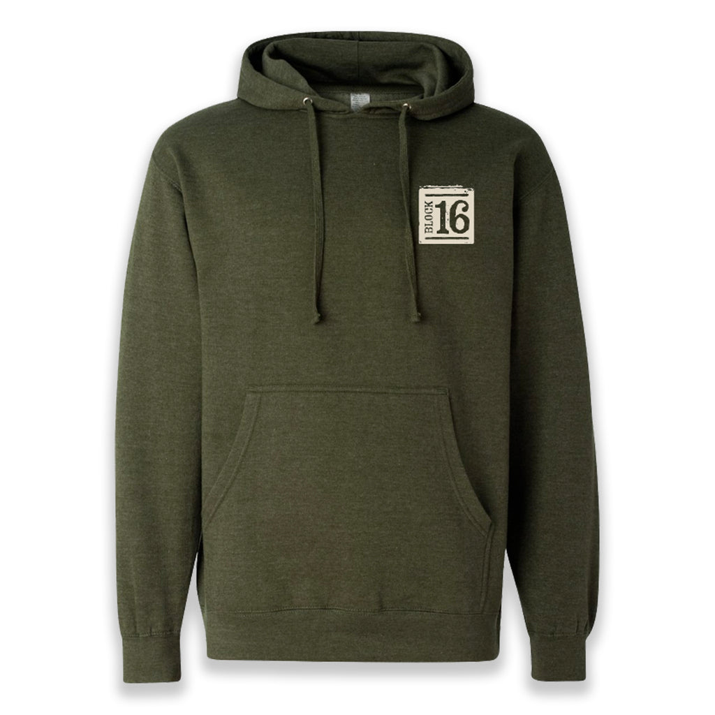 Block 16 - 12 Year Anniversary Hoodie - Green