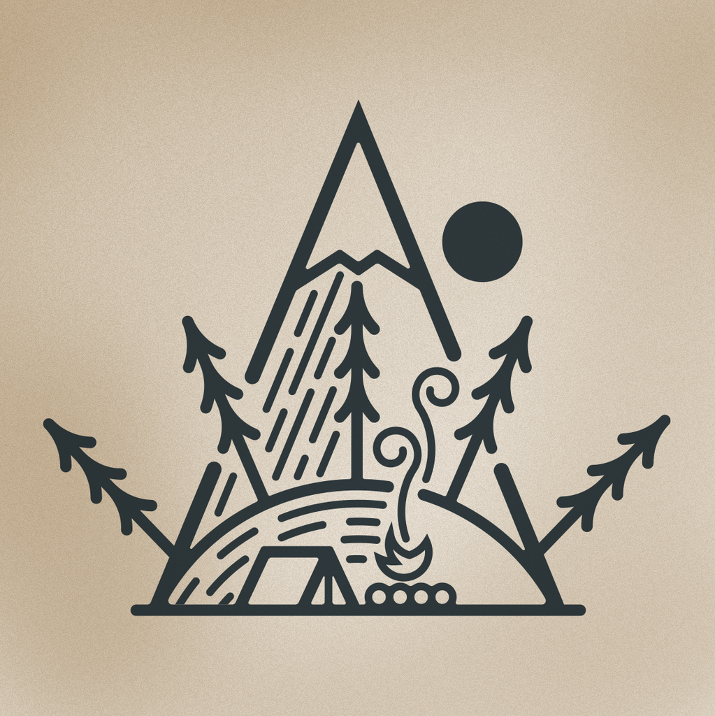Camping Trees |  Pocket T - Khaki